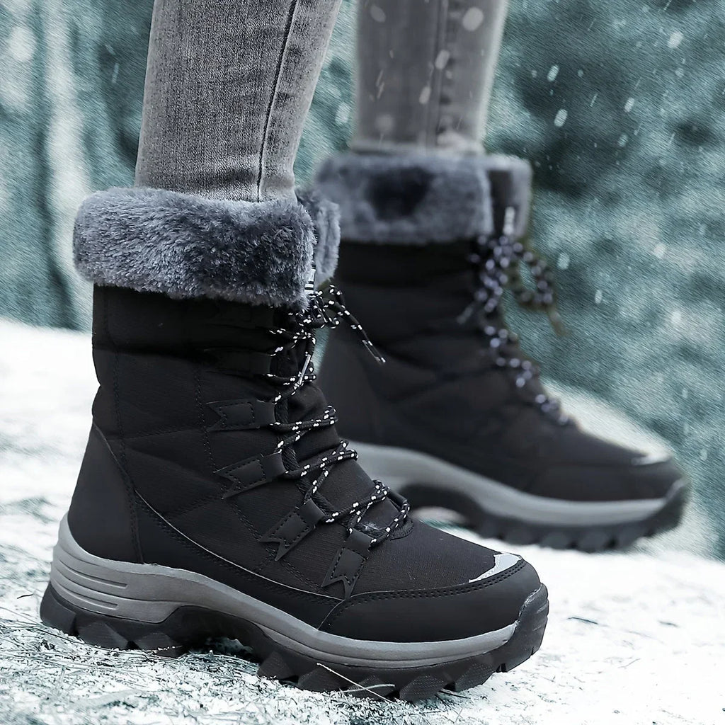 Botas De Nieve Con Cordones Para Mujer | Forro Peludo · SeemSeem