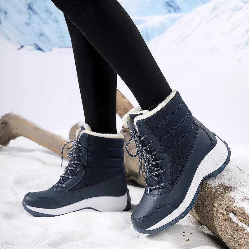 Botas De Nieve Con Cordones Para Mujer | Forro Peludo · SeemSeem