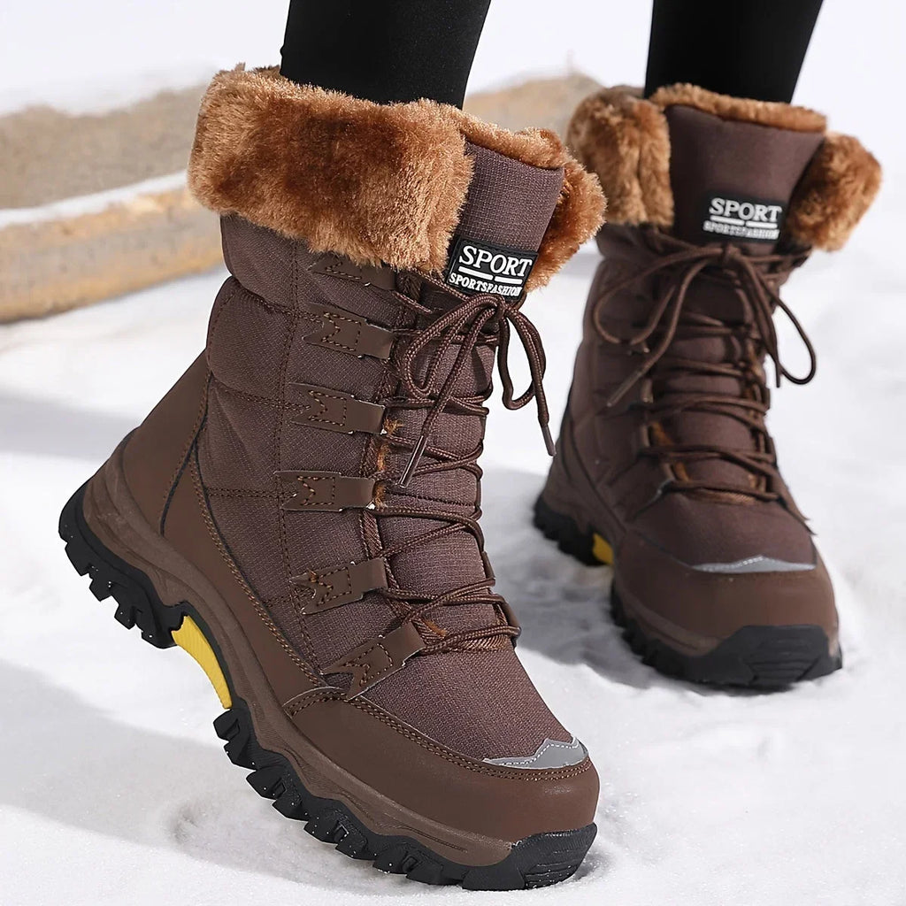 Botas De Nieve Con Cordones Para Mujer | Forro Peludo · SeemSeem