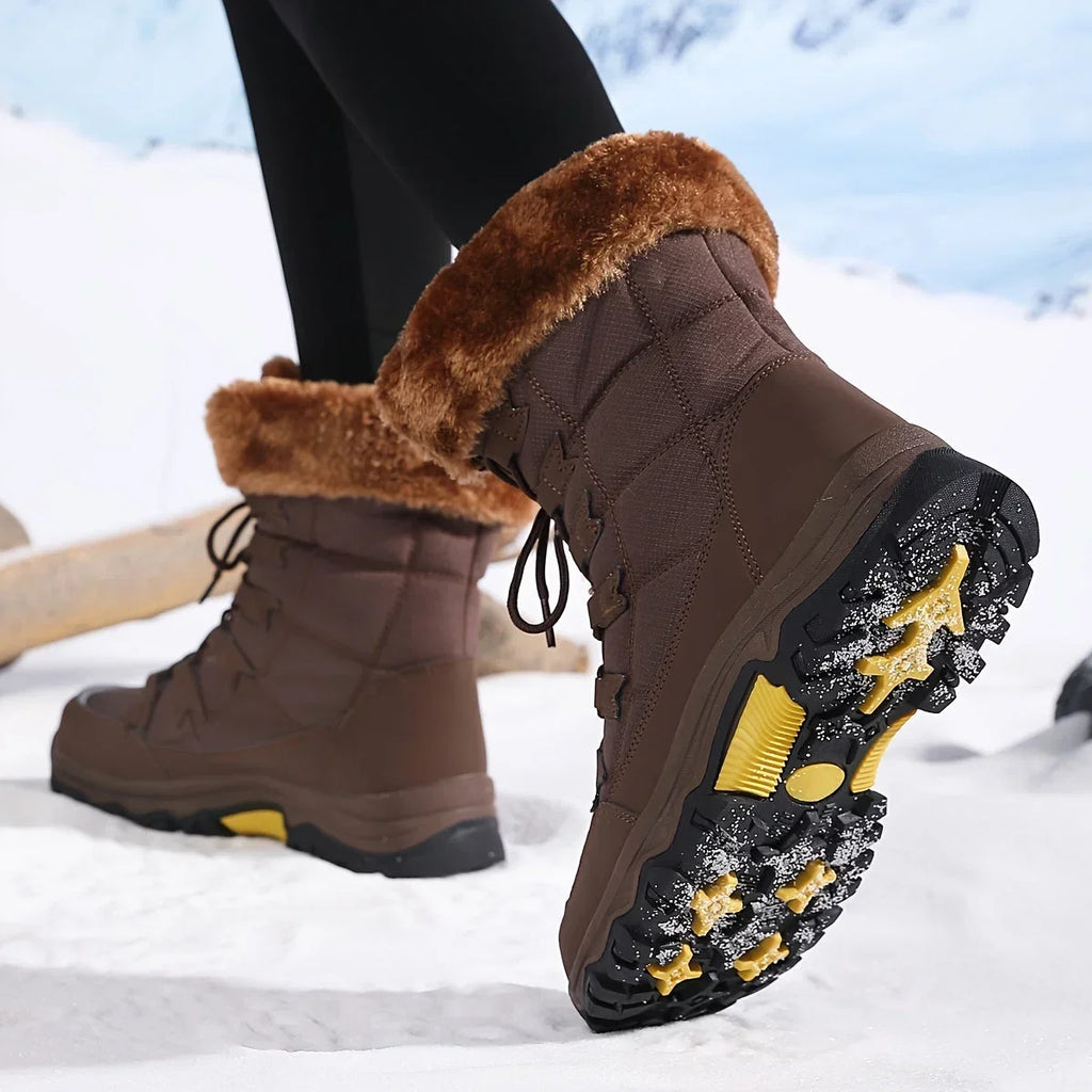 Botas De Nieve Con Cordones Para Mujer | Forro Peludo · SeemSeem