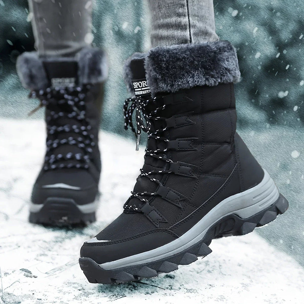 Botas De Nieve Con Cordones Para Mujer | Forro Peludo · SeemSeem