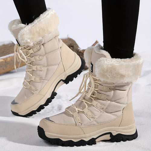 Botas De Nieve Con Cordones Para Mujer | Forro Peludo · SeemSeem