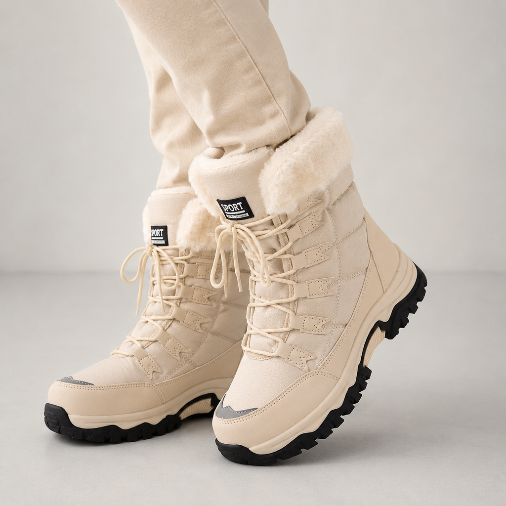 Botas De Nieve Con Cordones Para Mujer | Forro Peludo · SeemSeem