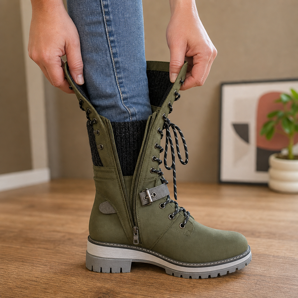 Botas Militares Para Mujer | Cordones · SeemSeem
