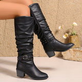Botas Slouch Para Mujer | Con Hebilla