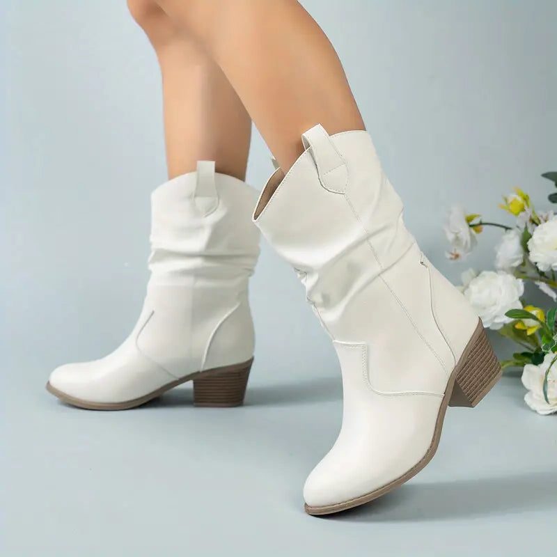 Botas Slouchy Para Mujer | Tacón Ancho · SeemSeem
