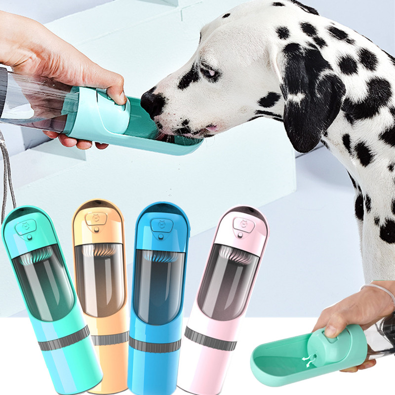 Botella De Agua Para Perros Portátil | Dispensador Plegable · SeemSeem