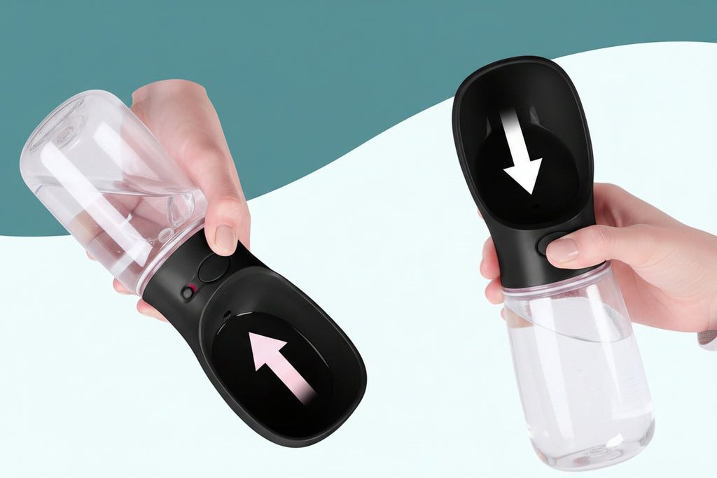 Botella De Agua Portátil Para Perros | Dispensador Integrado · SeemSeem