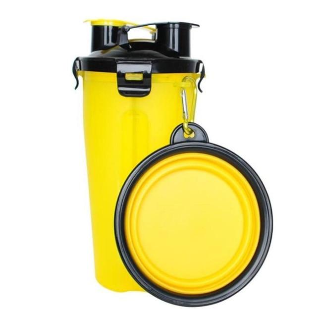 Botella De Viaje Para Perro 2 En 1 | Cuenco Plegable · SeemSeem