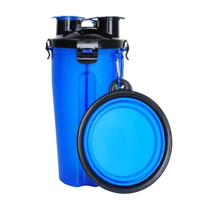 Botella De Viaje Para Perro 2 En 1 | Cuenco Plegable · SeemSeem