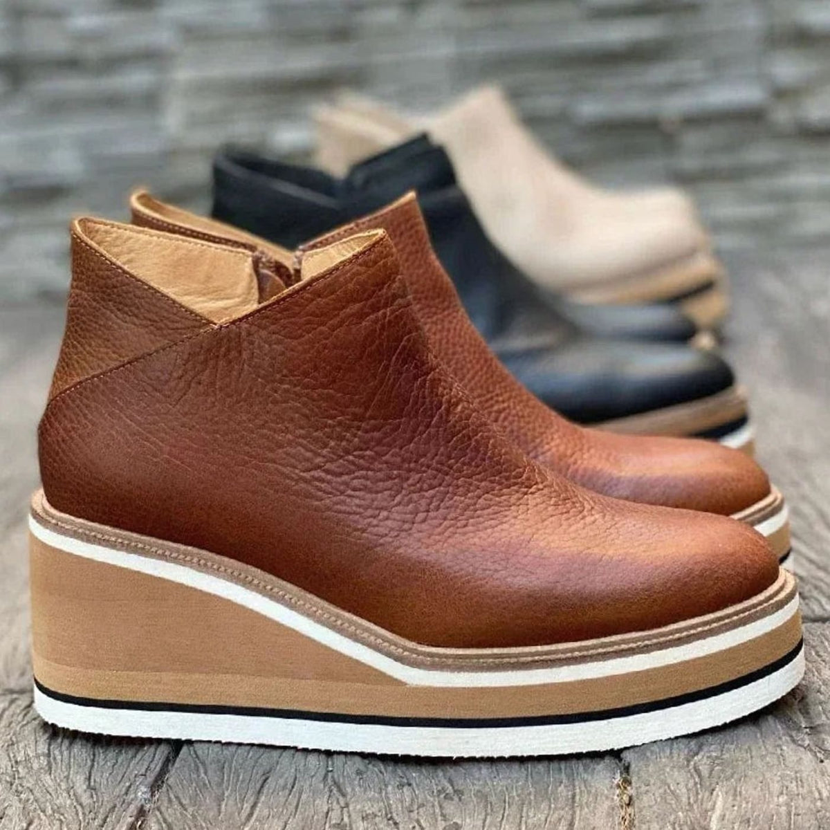 Botines Con Cuña Para Mujer | Plataforma · SeemSeem