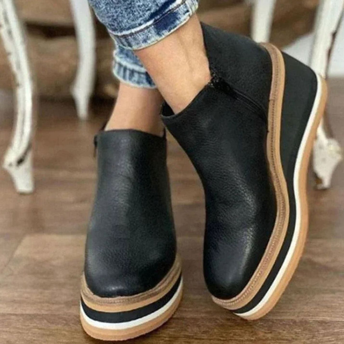 Botines Con Cuña Para Mujer | Plataforma · SeemSeem
