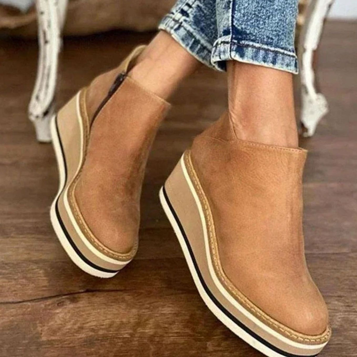 Botines Con Cuña Para Mujer | Plataforma · SeemSeem