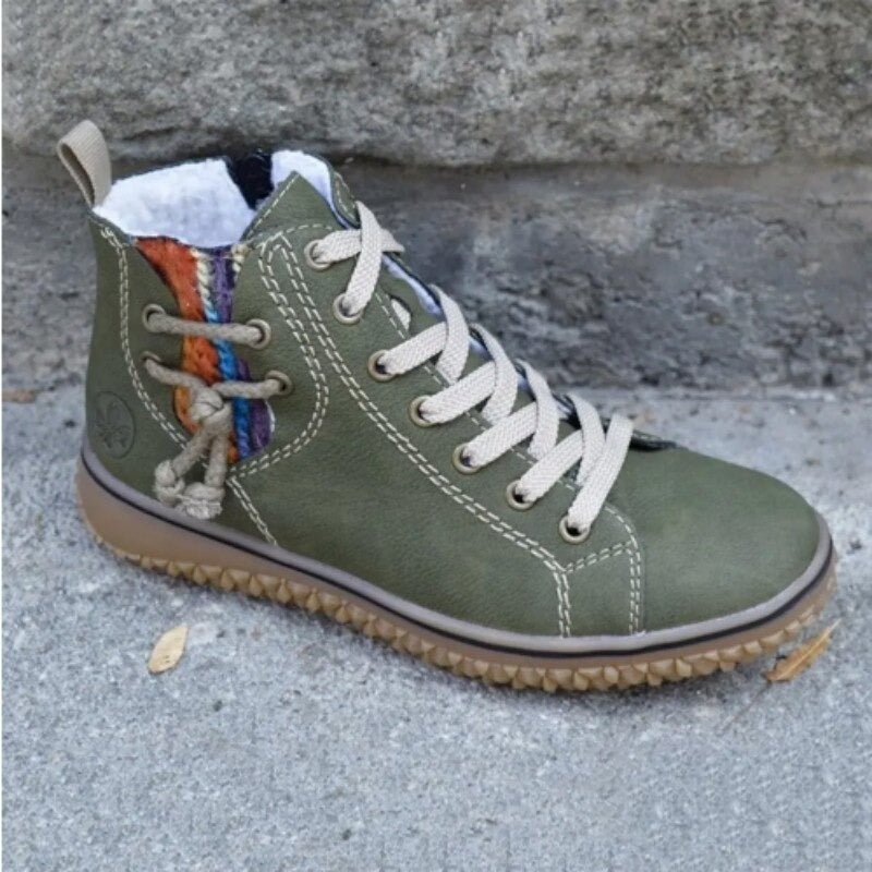 Botines De Invierno Con Cordones Para Mujer | Forro Cálido · SeemSeem