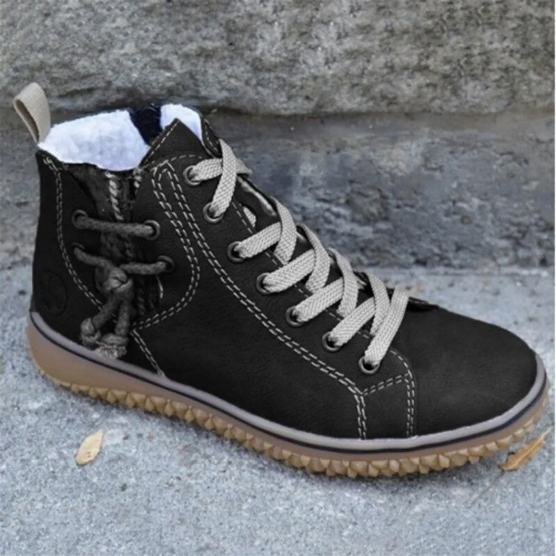 Botines De Invierno Con Cordones Para Mujer | Forro Cálido · SeemSeem