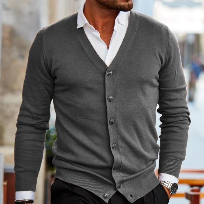 Cárdigan Con Botones Para Hombre | Punto Suave · SeemSeem