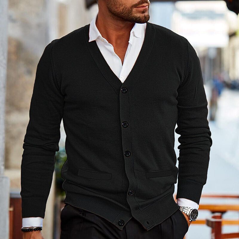 Cárdigan Con Botones Para Hombre | Punto Suave · SeemSeem