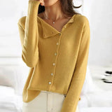 Chaqueta De Tejido Para Mujer | Cuello Solapa