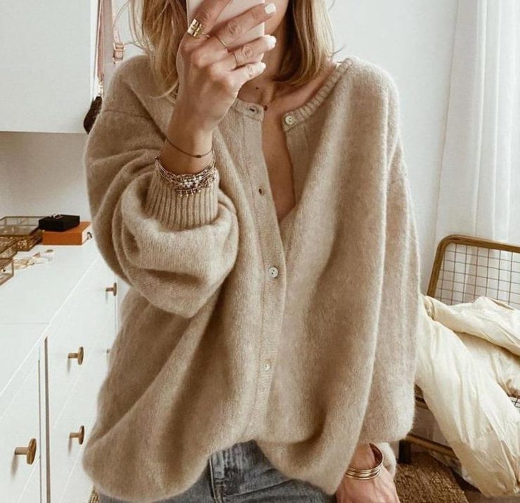 Cárdigan Oversized Para Mujer | Botones Frontales · SeemSeem