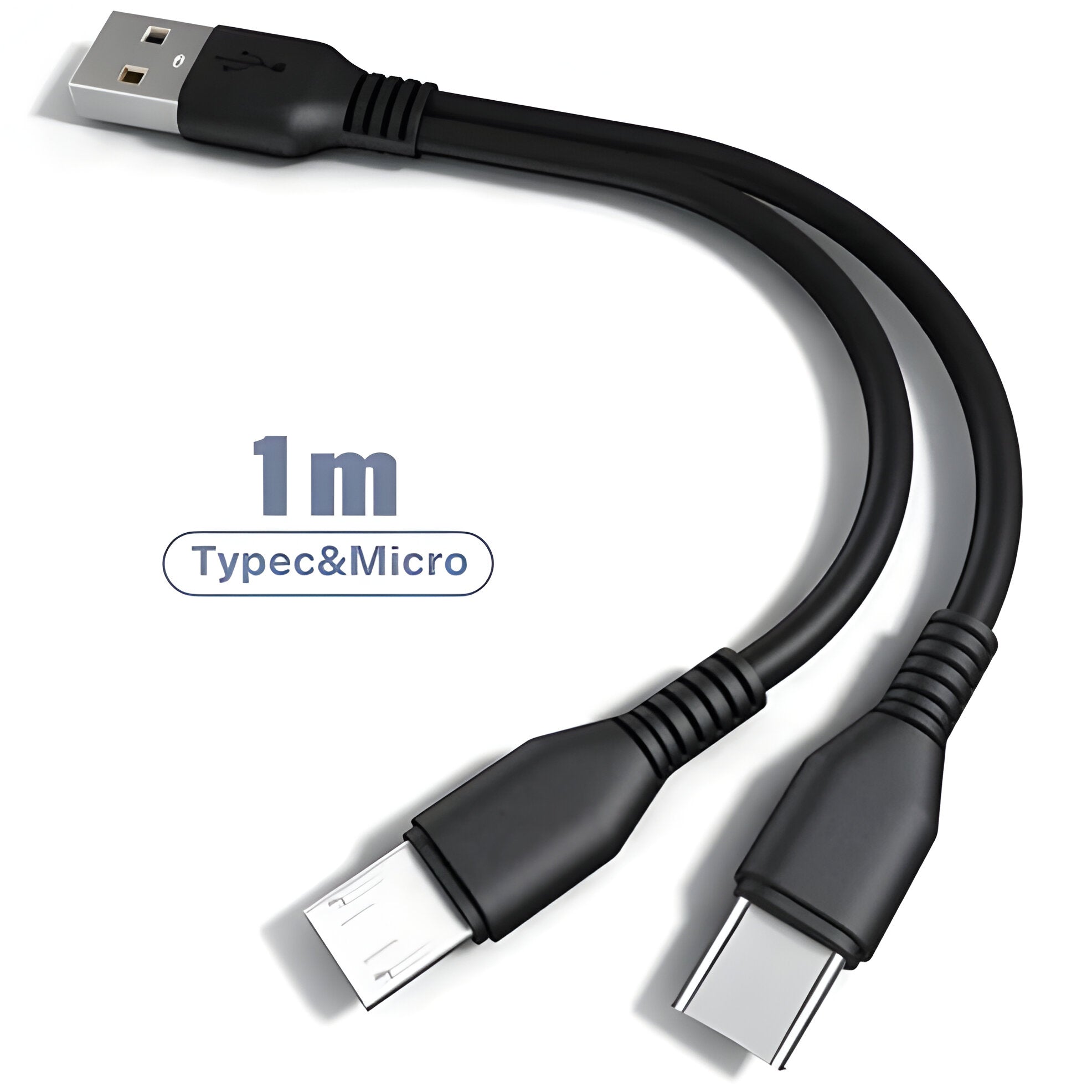 Cable De Carga 2 En 1 | USB-C Y Micro · SeemSeem