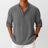 Camisa Henley Para Hombre | Lino