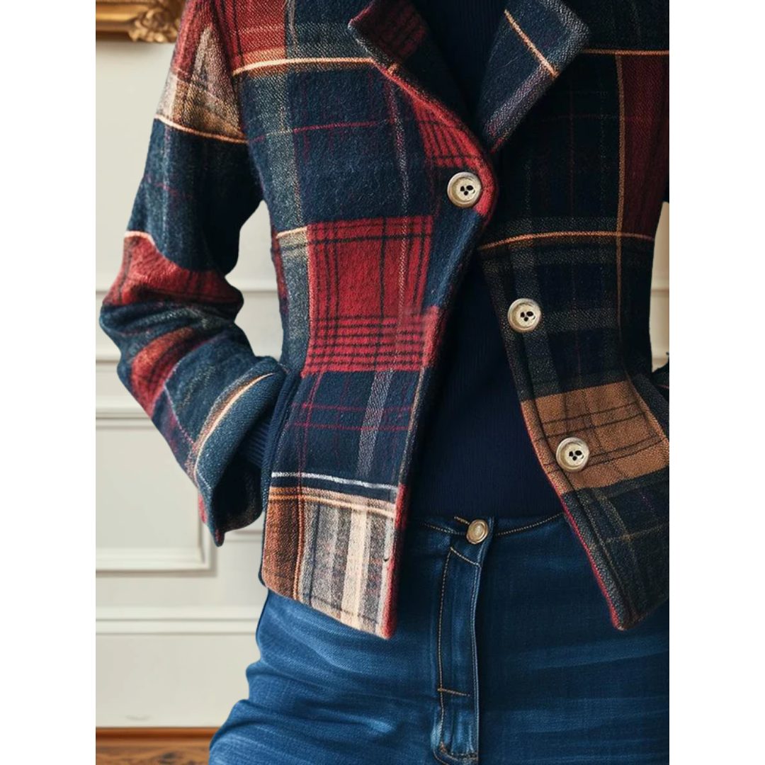 Chaqueta A Cuadros Para Mujer | Lana · SeemSeem