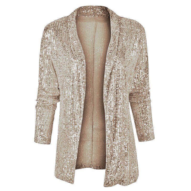 Chaqueta Abierta Para Mujer | Lentejuelas · SeemSeem