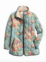 Chaqueta Acolchada Para Mujer | Estampado Floral