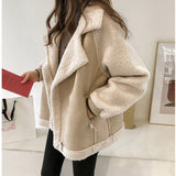 Chaqueta Aviador Oversized Para Mujer | Borreguito