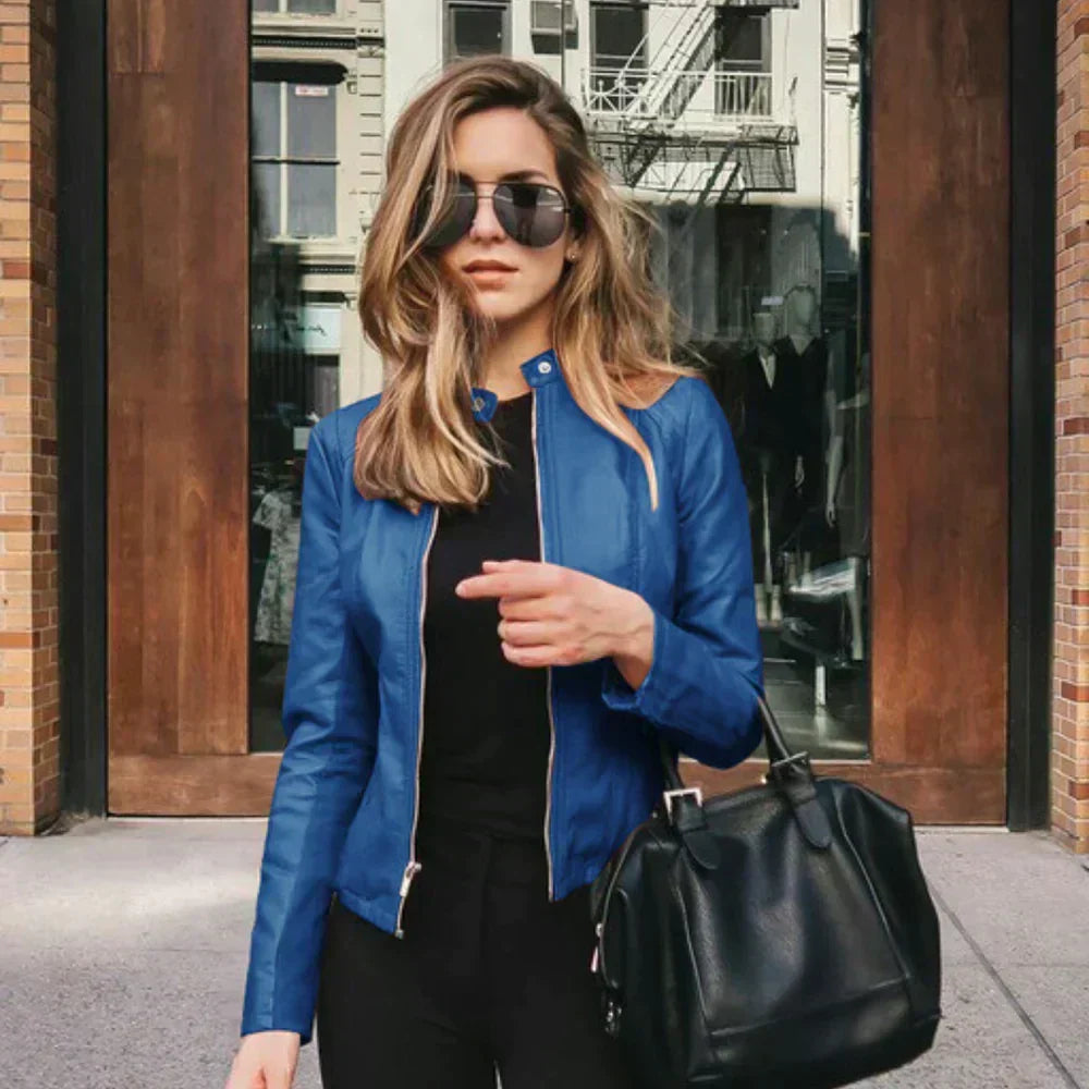 Chaqueta Biker Para Mujer | Cuero Sintético · SeemSeem