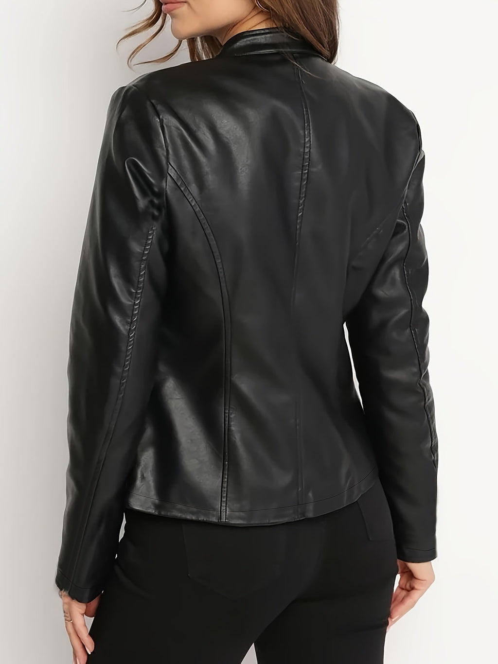 Chaqueta Biker Para Mujer | Cuero Sintético · SeemSeem