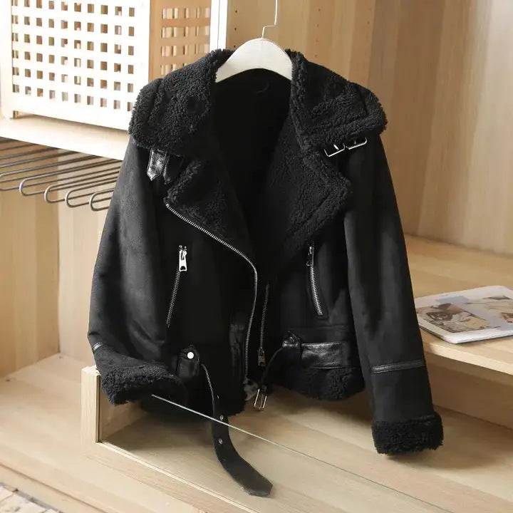 Chaqueta Biker Para Mujer | Forro Borreguillo · SeemSeem