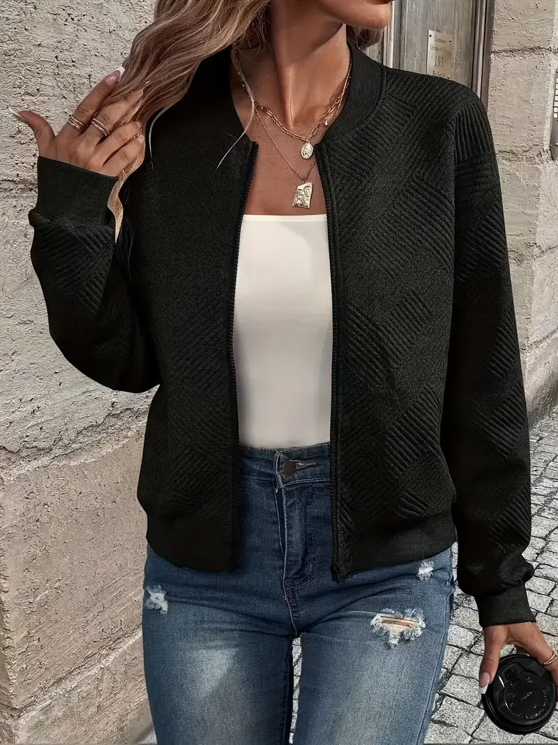 Chaqueta Bomber Con Cremallera Para Mujer | Textura · SeemSeem
