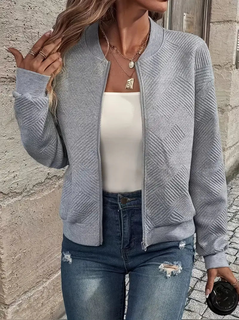 Chaqueta Bomber Con Cremallera Para Mujer | Textura · SeemSeem