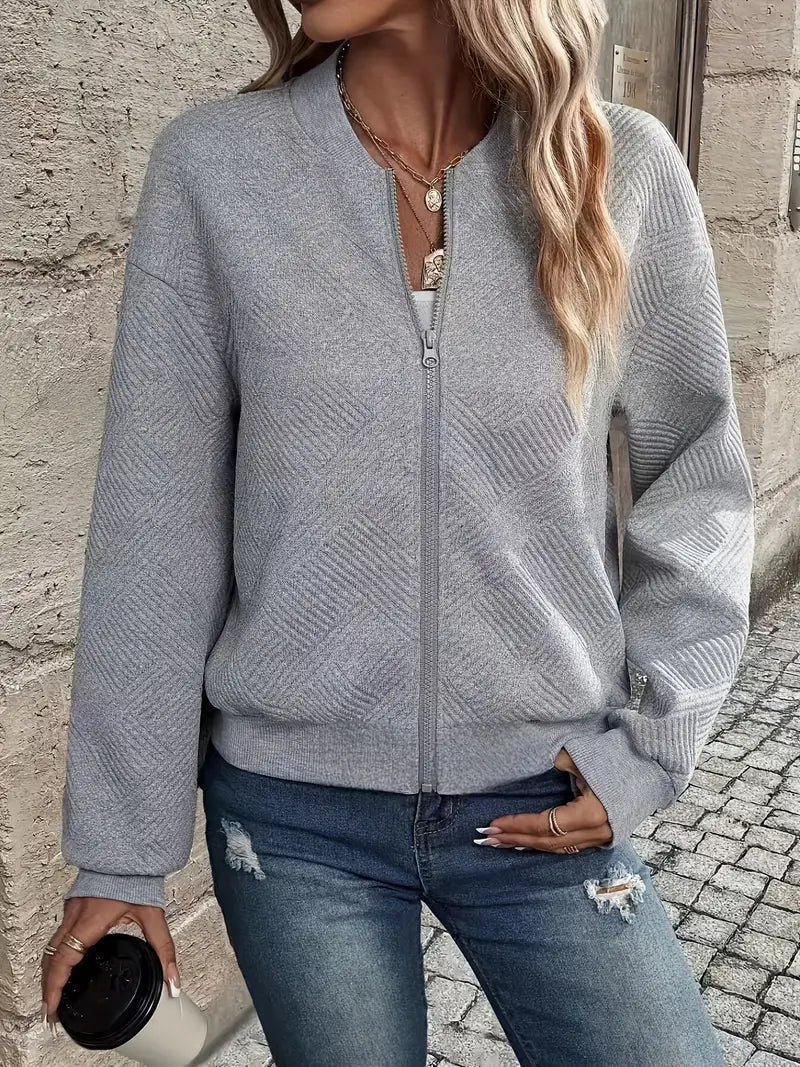Chaqueta Bomber Con Cremallera Para Mujer | Textura · SeemSeem