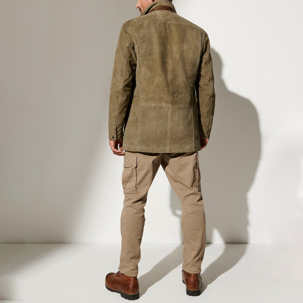 Chaqueta Clásica De Ante Para Hombre | Forrada · SeemSeem
