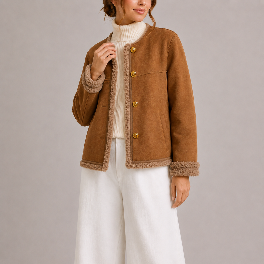 Chaqueta Clásica Para Mujer | Ribete Borreguito · SeemSeem