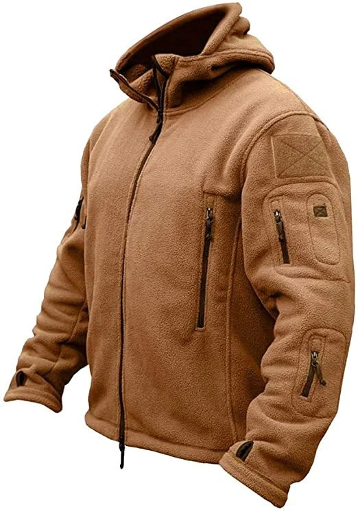 Chaqueta Con Capucha De Forro Polar Para Hombre | Multibolsillos · SeemSeem