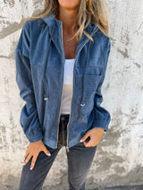Chaqueta Oversize Para Mujer | Cordón Ajustable