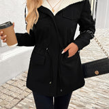 Chaqueta Con Cordón Para Mujer | Interior Sherpa