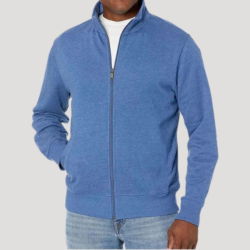 Chaqueta Con Cremallera Completa Para Hombre | Cuello Alzado · SeemSeem