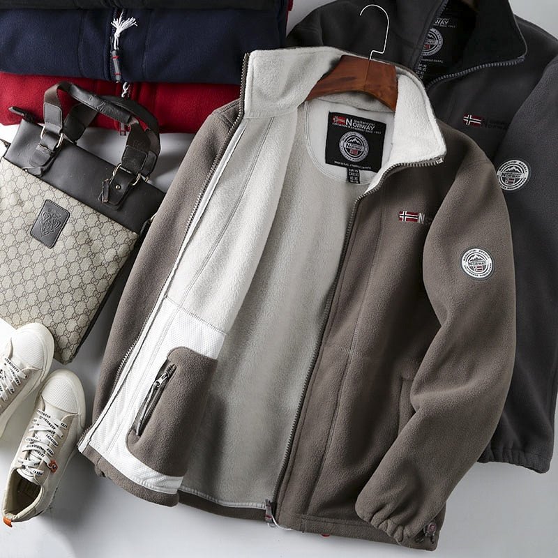 Chaqueta Con Cremallera Para Hombre | Forro Polar · SeemSeem