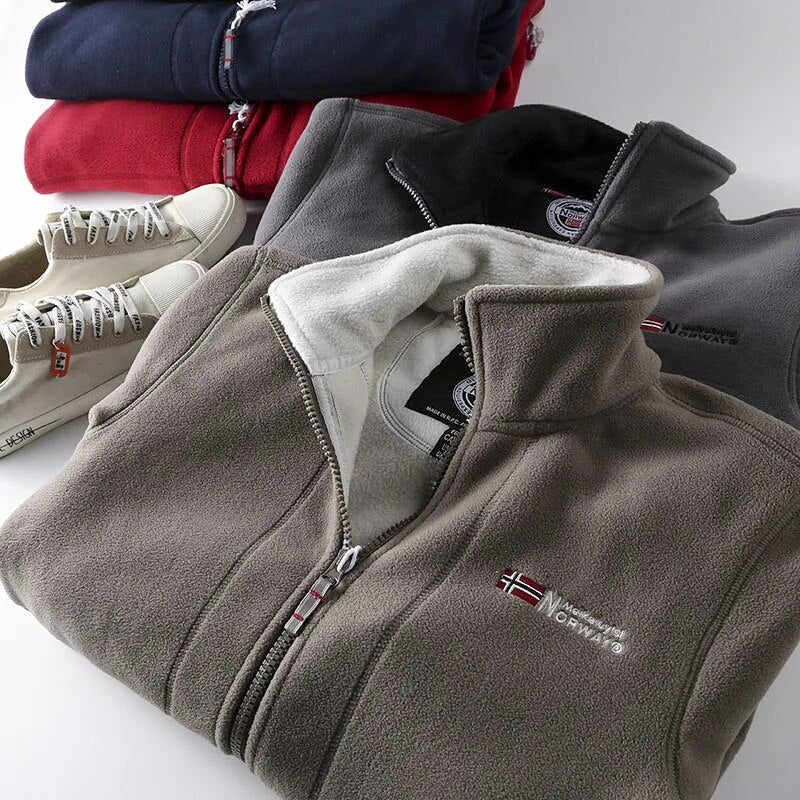 Chaqueta Con Cremallera Para Hombre | Forro Polar · SeemSeem