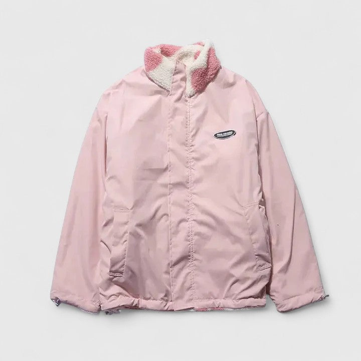 Chaqueta Con Cremallera Para Mujer | Estampado Corazones · SeemSeem