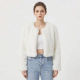 Chaqueta Corta Para Mujer | Pelo Sintético