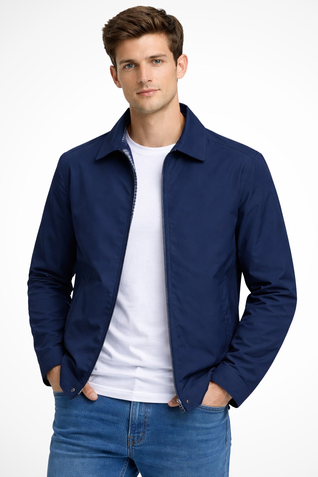 Chaqueta Harrington Para Hombre | Cierre Cremallera · SeemSeem