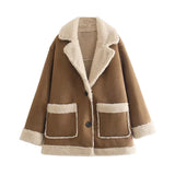 Chaqueta Oversized Para Mujer | Borreguillo