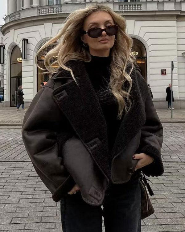 Chaqueta Oversized Para Mujer | Borreguito · SeemSeem