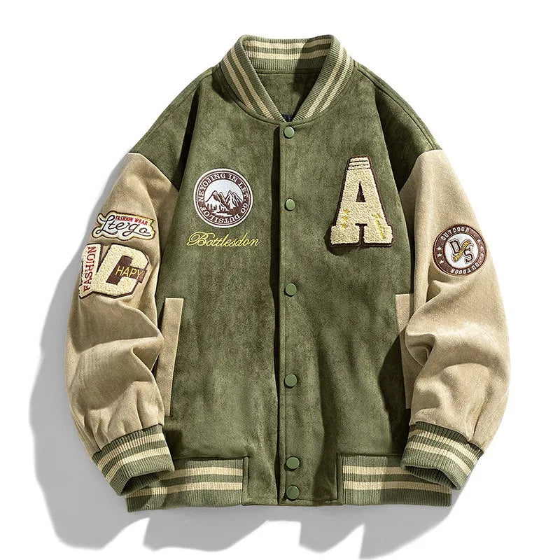 Chaqueta Universitaria Para Hombre | Parches Bordados · SeemSeem