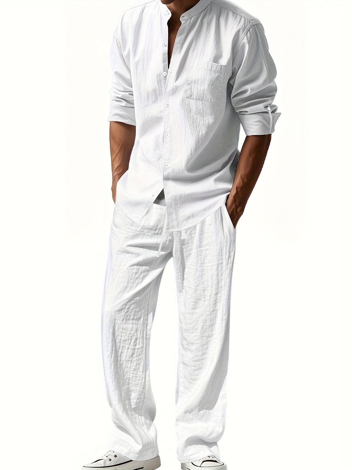 Conjunto Clásico Para Hombre | Cuello Mao · SeemSeem